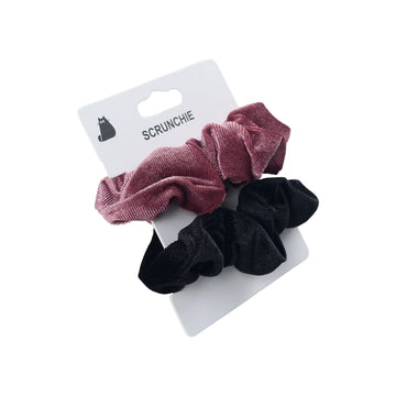 Set of 2 Soft Velvet Scrunchie Hair Accessories 1
