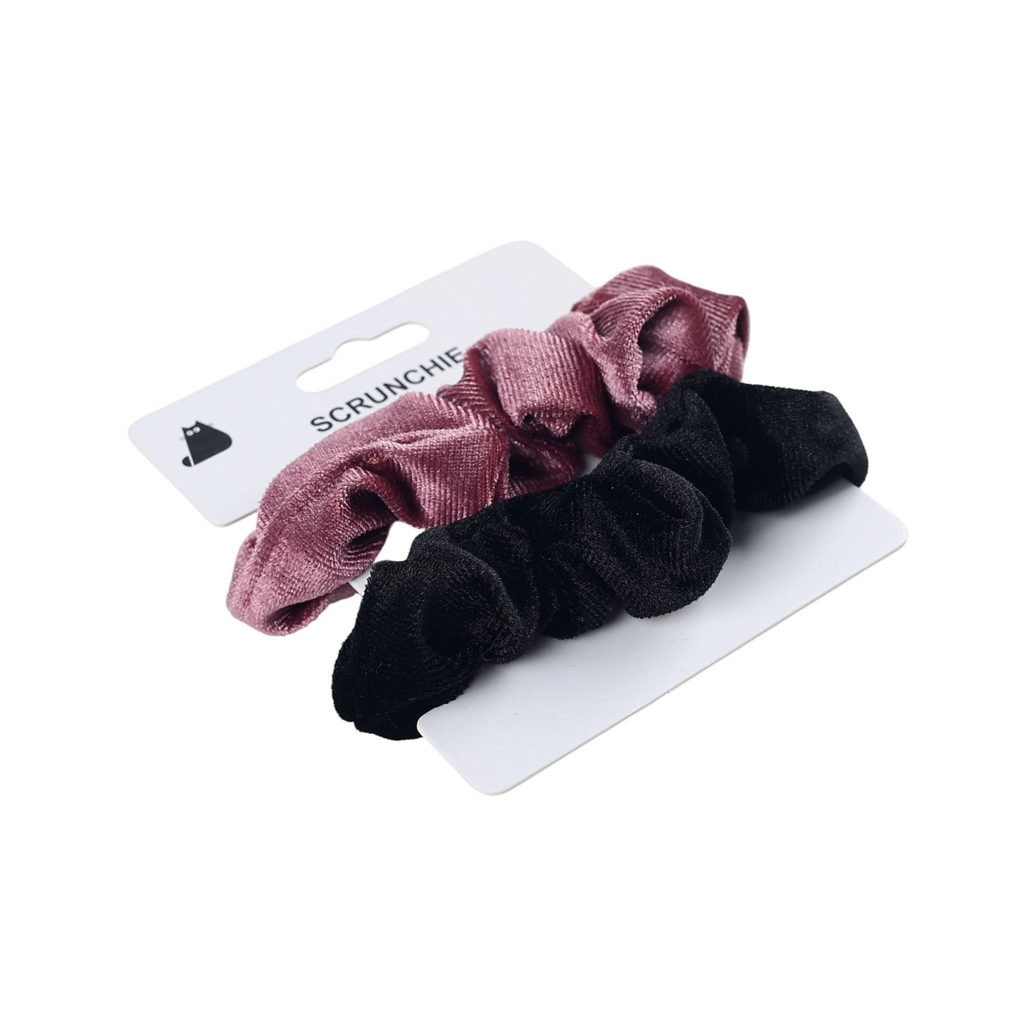 مجموعة 2 أربطة شعر مخملية