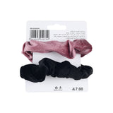 مجموعة 2 أربطة شعر مخملية