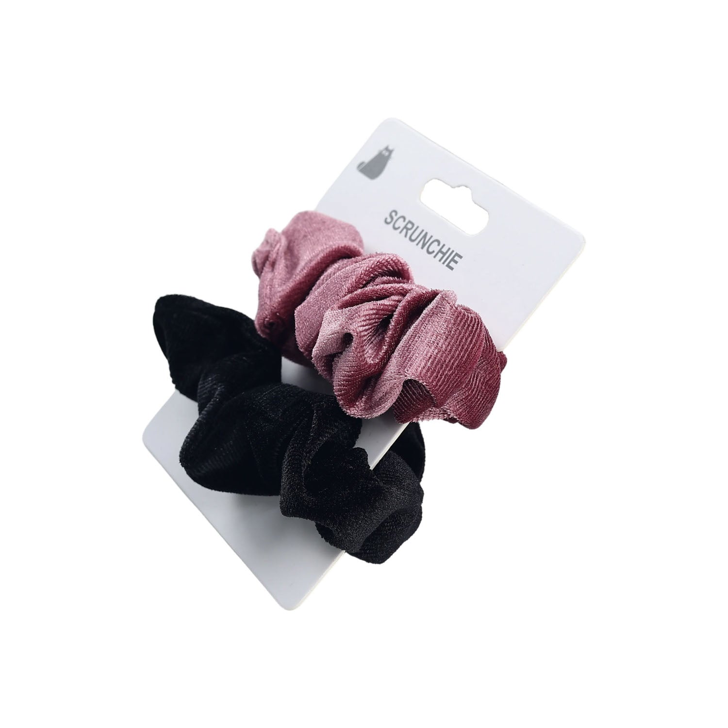 مجموعة 2 أربطة شعر مخملية