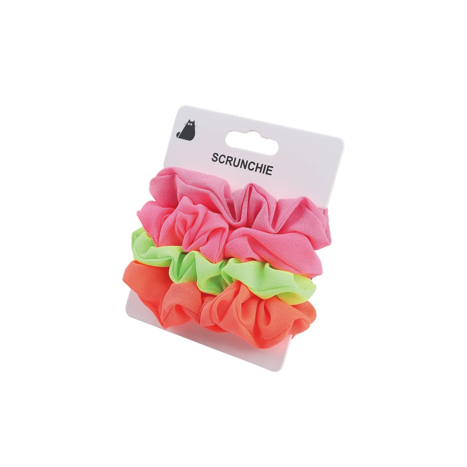 Set of 3 Colorful Fabric Hair Scrunchies 1