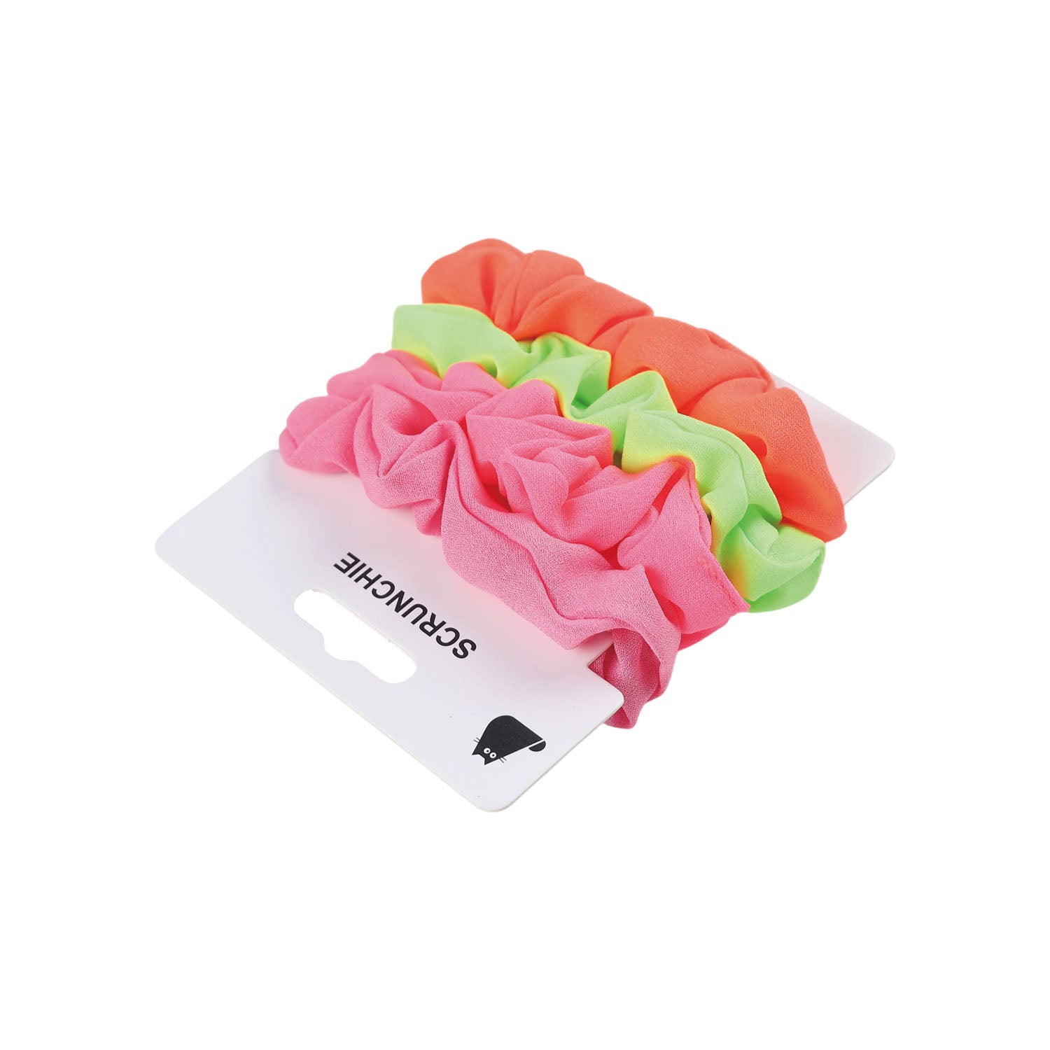 Set of 3 Colorful Fabric Hair Scrunchies 4