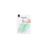 Axolotl stretch toy set blister pack with two mint green translucent axolotls on top