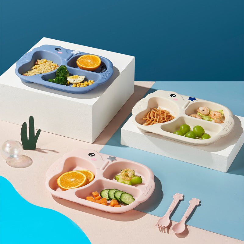 Silicone Elephant Baby Plate Set - MIDI