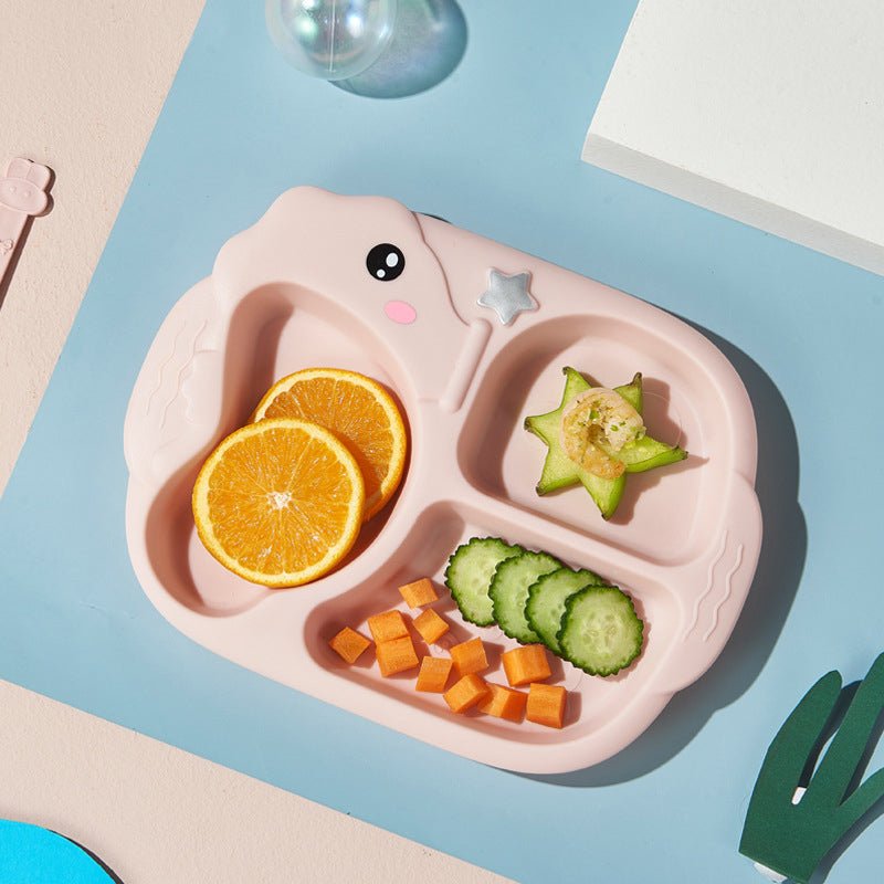Silicone Elephant Baby Plate Set - MIDI