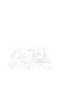 Silicone Placemat 1 washable silicone - MIDI