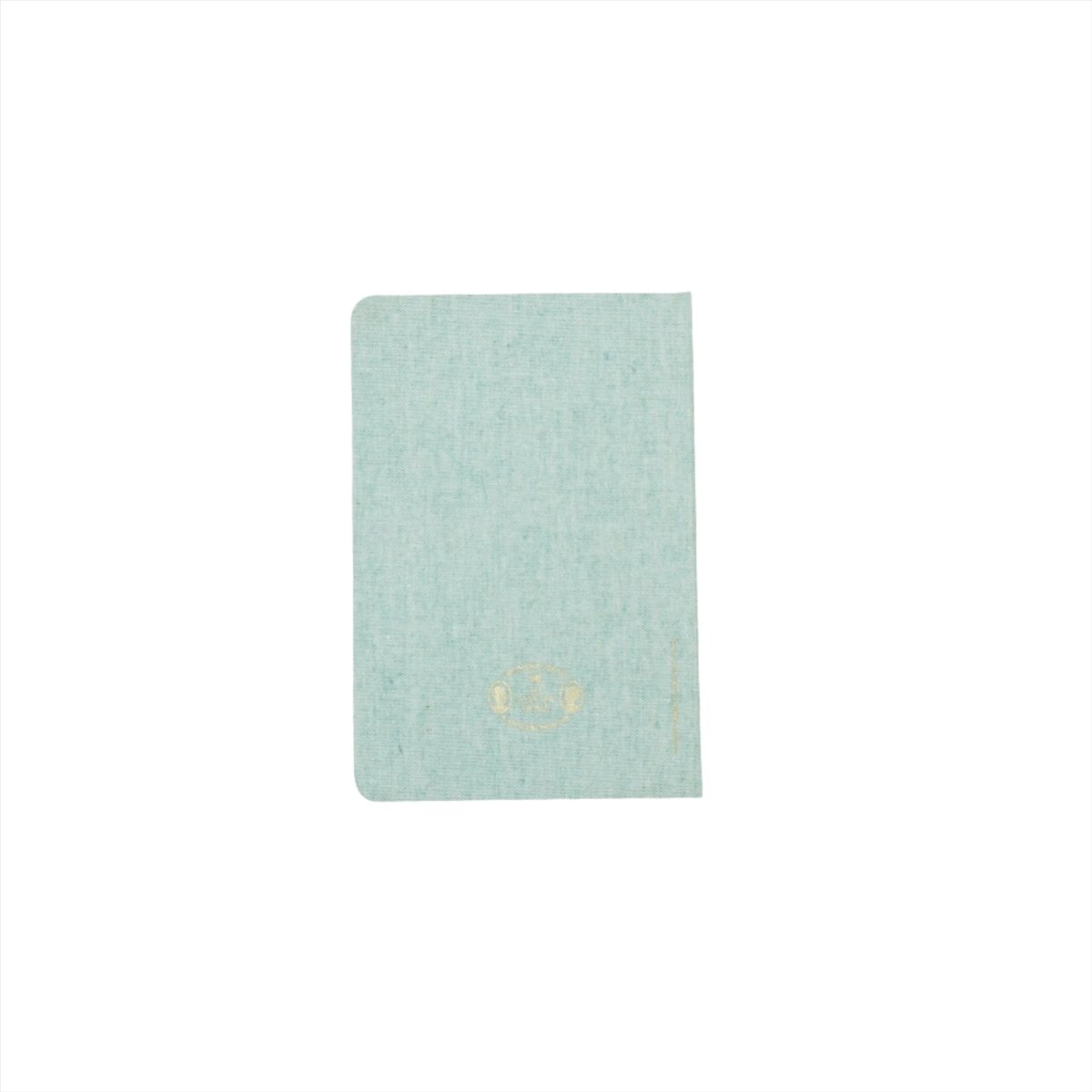 Cloth-covered lined notebook in mint