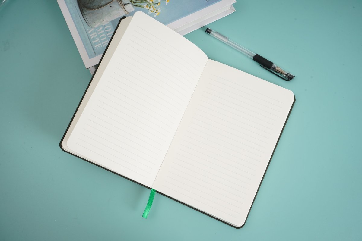 Simple printing with rope car line notebook - MIDI