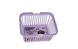 Small Plastic Shopping Basket - Pink/Purple - MIDI