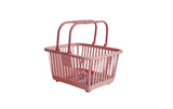 Small Plastic Shopping Basket - Pink/Purple - MIDI
