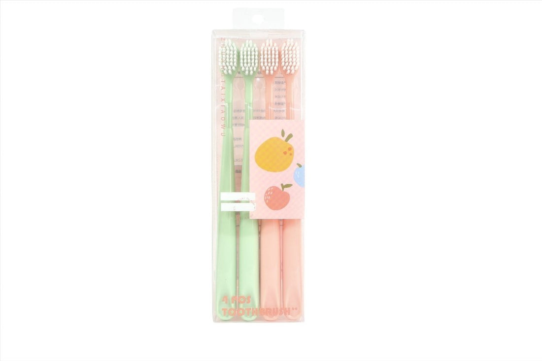 Soft Bristle Toothbrushes (4 Pack) - MIDI