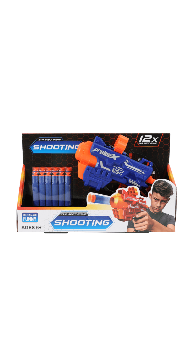 Soft Bullet Shooting Gun for Kids - Fun & Safe Toy - MIDI