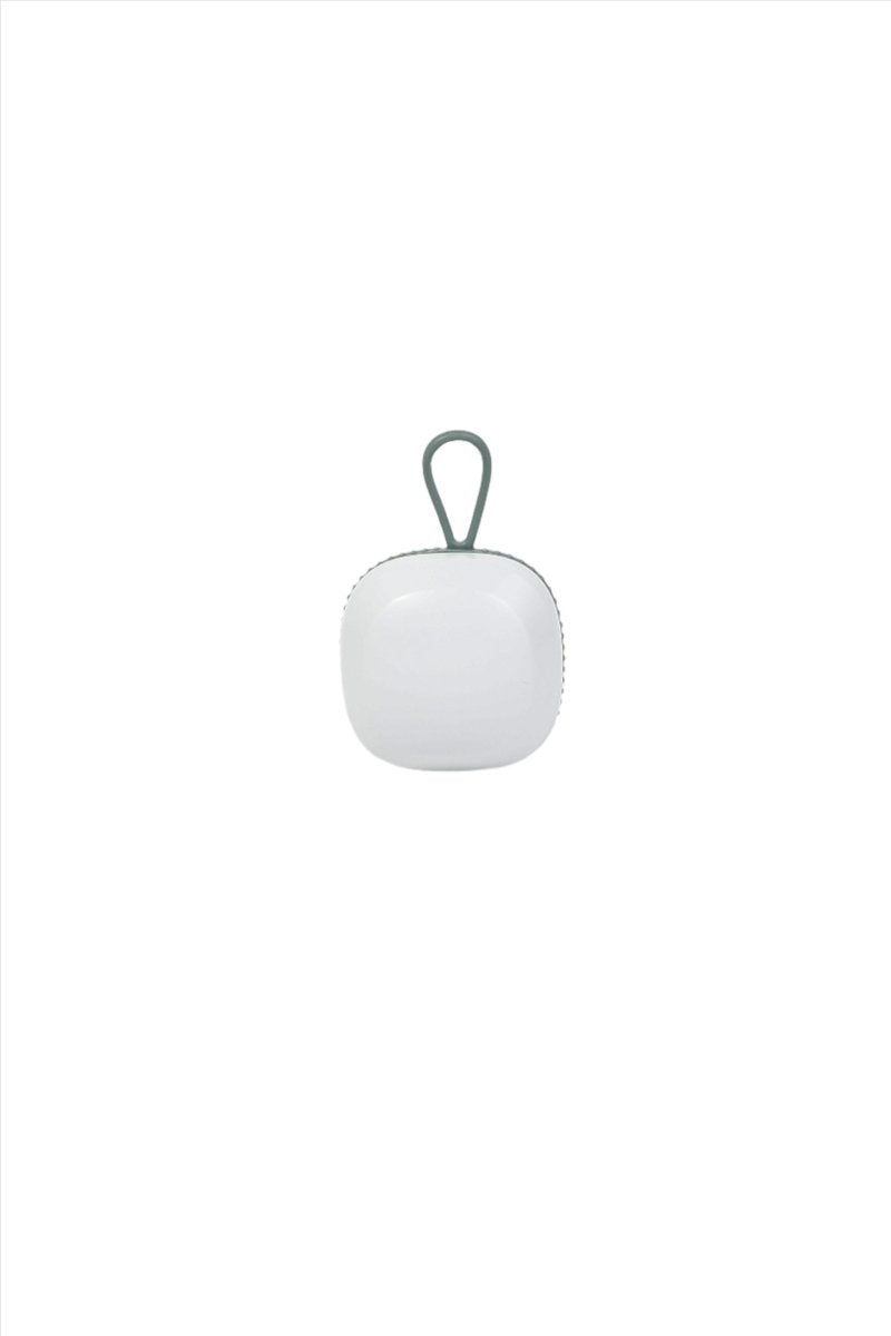 White soft gel massage shampoo comb, smooth round head and loop handle