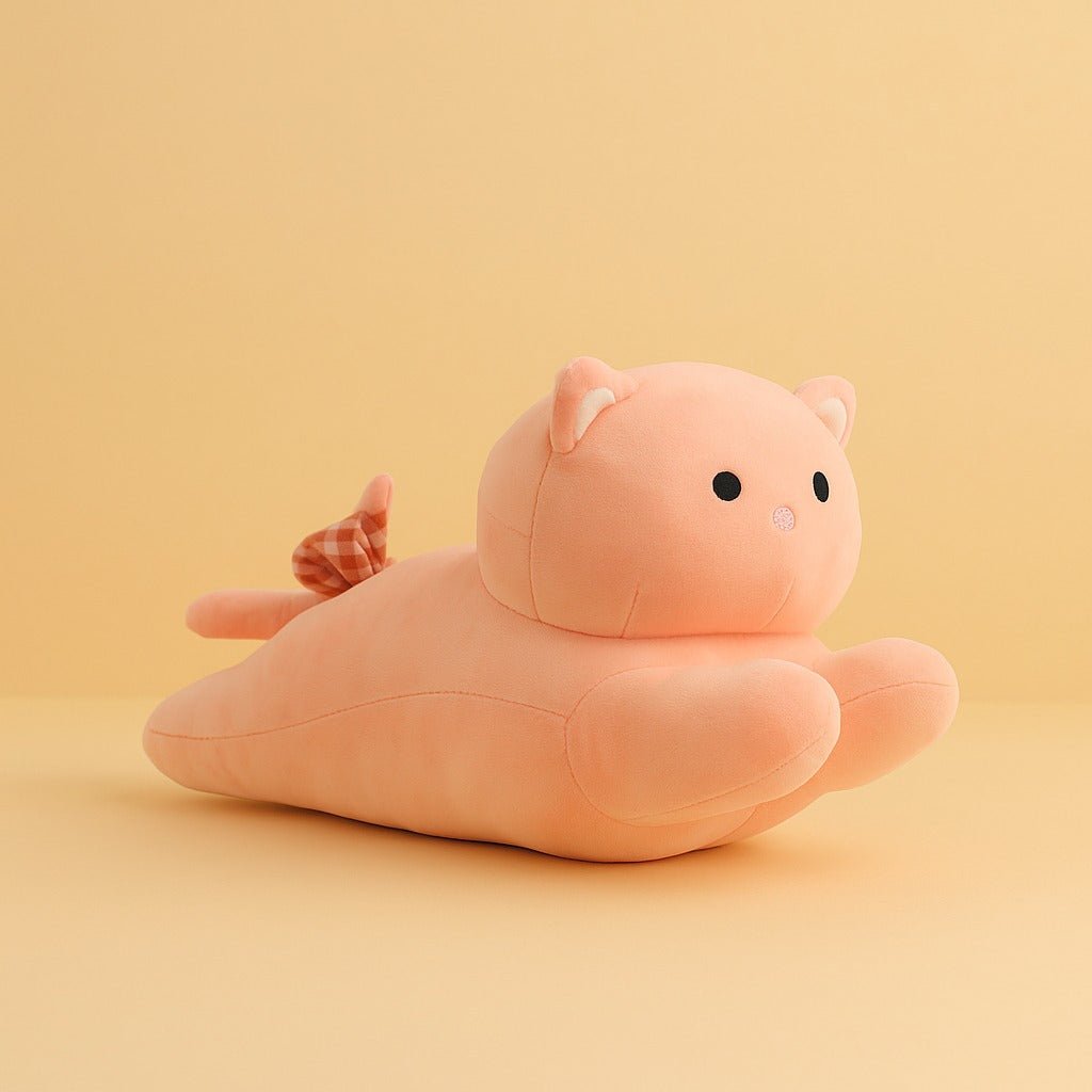 Soft Pink Cat Plush Toy - Perfect Gift for Kids - MIDI