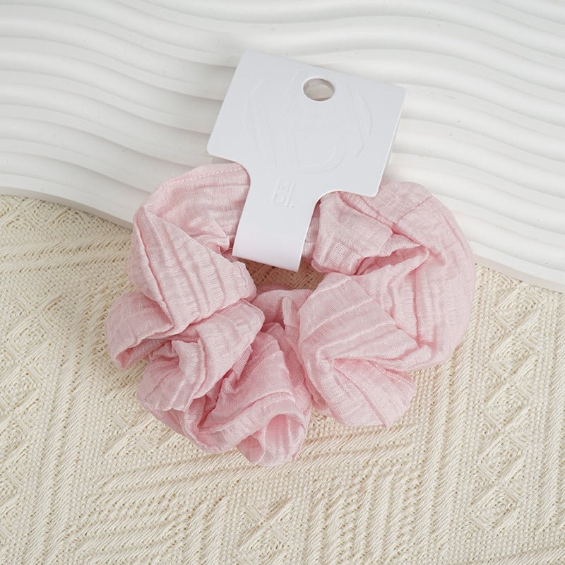Soft Pink Fabric Hair Scrunchie 1