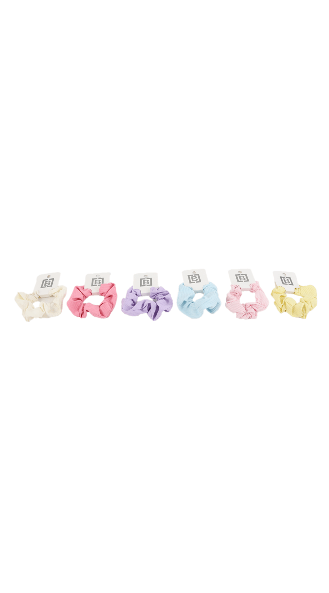 Multicolor Fabric Elastic Hair Scrunchie 2
