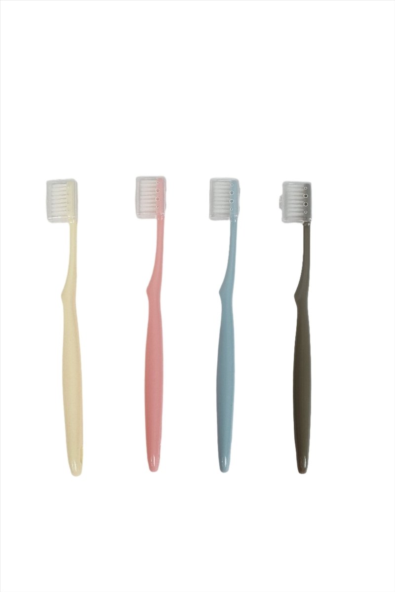 Soft Toothbrushes, 4 - Pack in Assorted Colors - MIDI