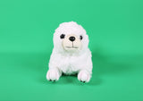 Soft White Plush Puppy Toy - MIDI