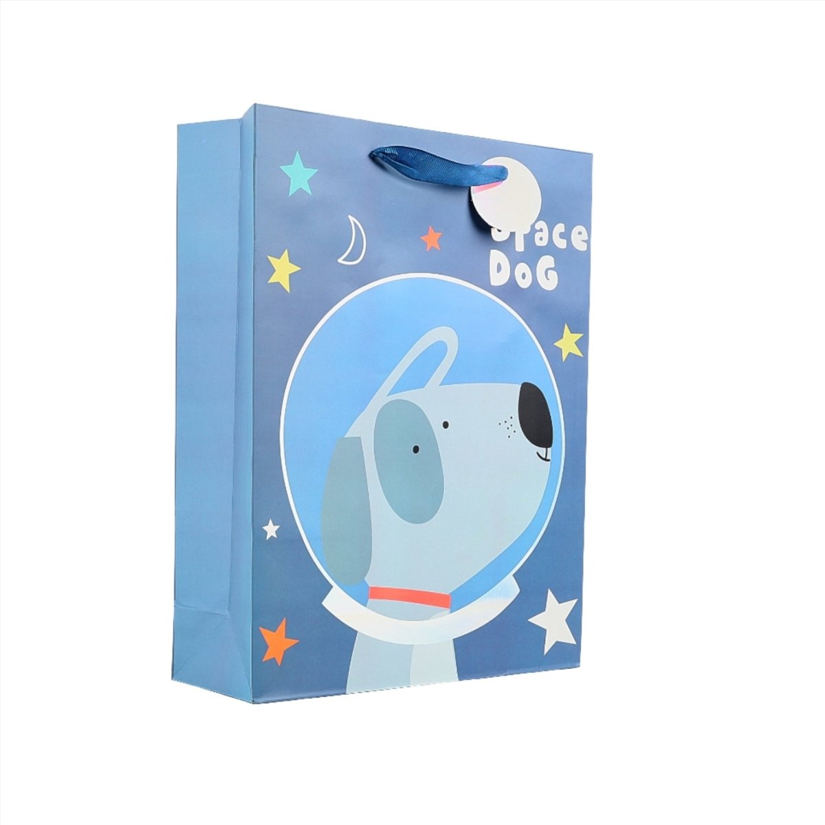 Space Dog Gift Bag - Cute Design - MIDI