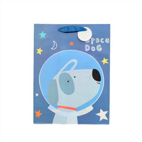 Space Dog Gift Bag - Cute Design - MIDI