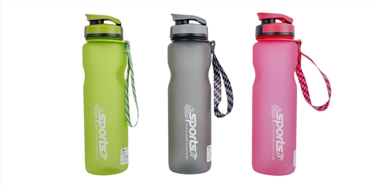 Plastic Snap Water Bottle 750ml Sports Design 4