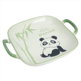 Square Panda Serving Dish with Handles - MIDI