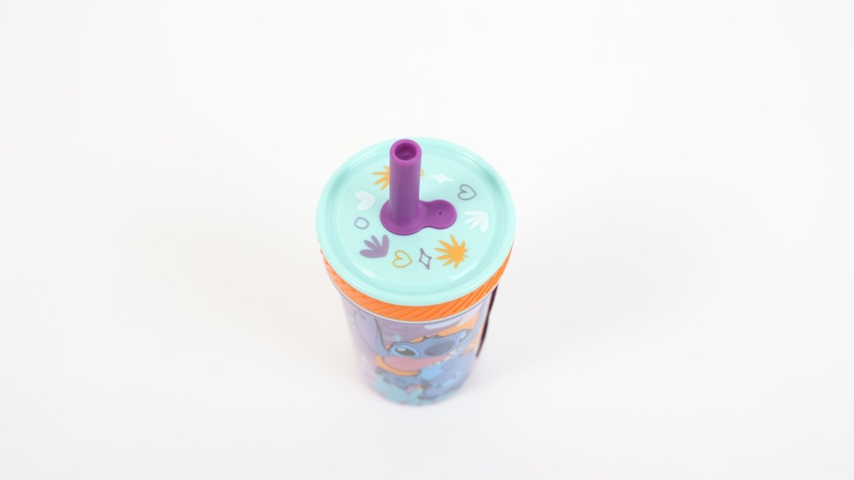 Stitch Silicone Straw Cup 370ml - MIDI