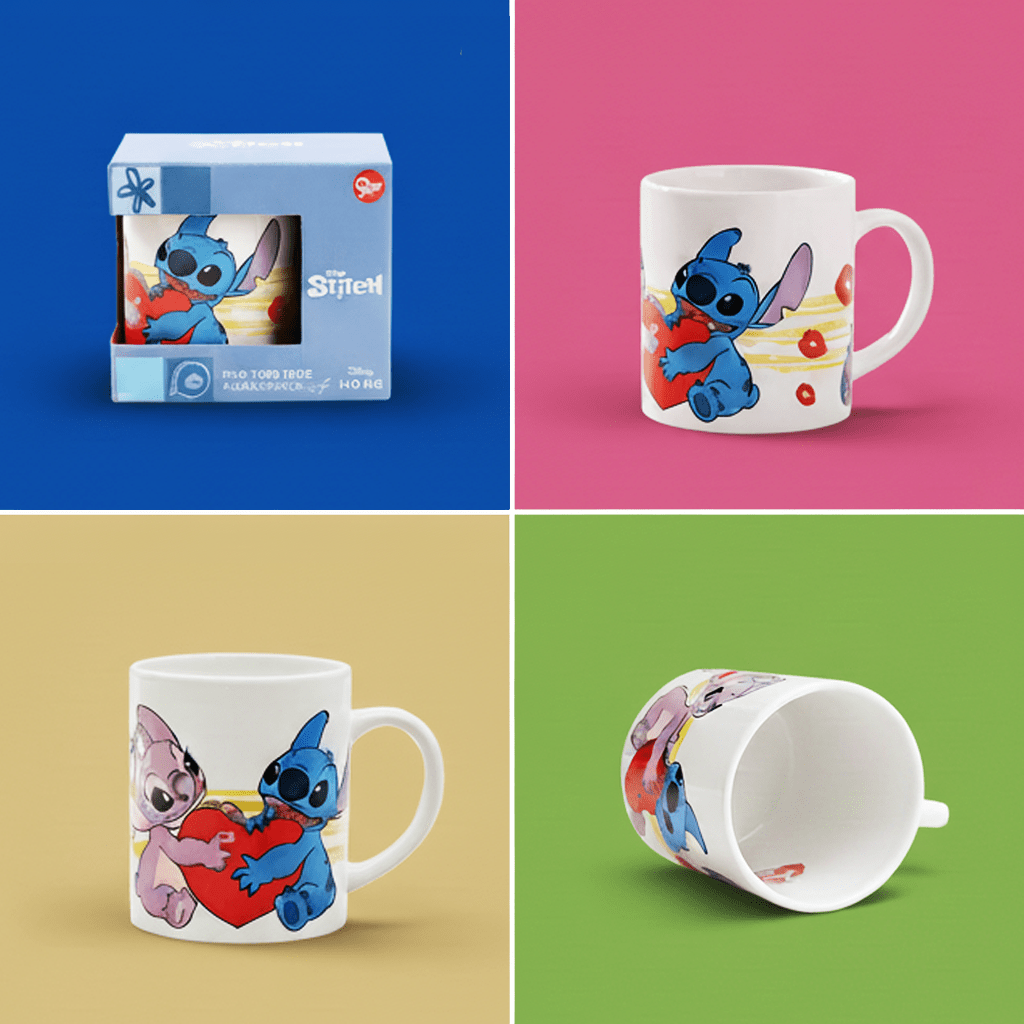 STOR Disney Stitch Mug – Ceramic Cup 325ml - MIDI