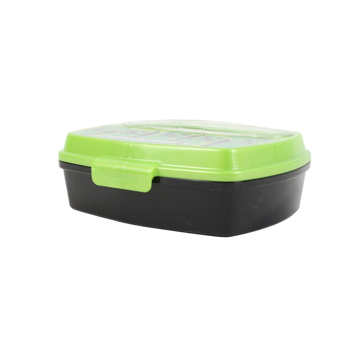 STOR Minecraft Lunch Box with Spoon & Fork Set – Creeper Design | Kids Snack Box - MIDI