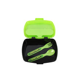 STOR Minecraft Lunch Box with Spoon & Fork Set – Creeper Design | Kids Snack Box - MIDI