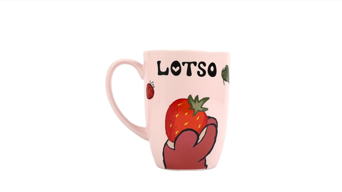 Ceramic Cup with Strawberry Bear Design for Kids 5