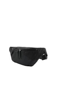 Stylish Black Waist Bag - MIDI