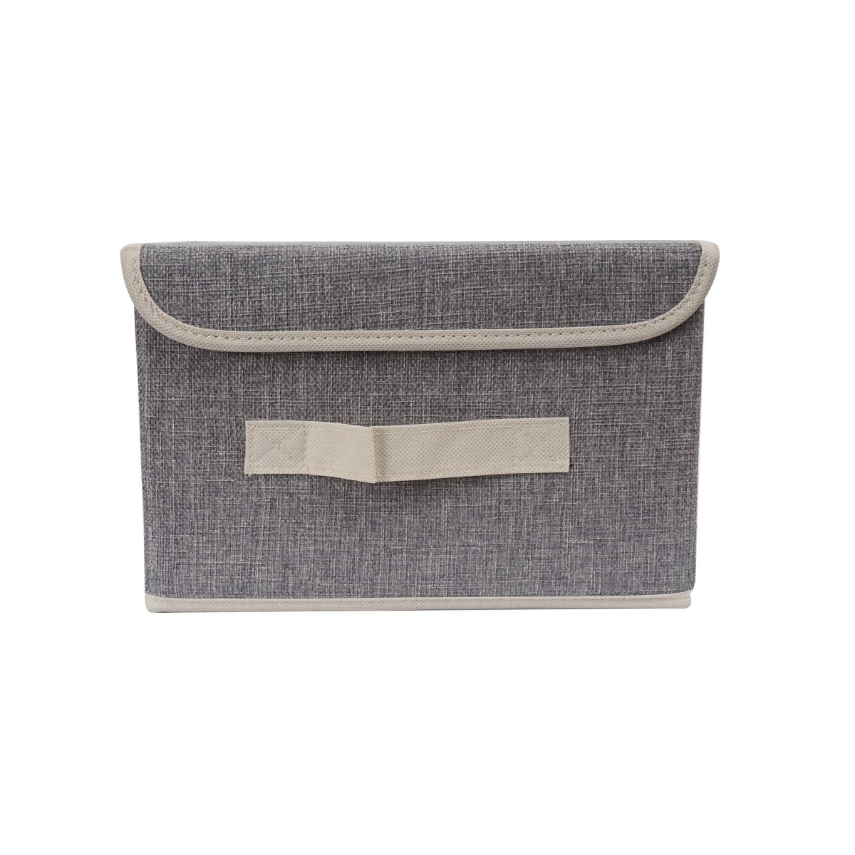 Stylish Gray Fabric Storage Box - MIDI