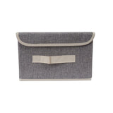 Stylish Gray Fabric Storage Box - MIDI