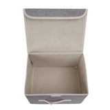Stylish Gray Fabric Storage Box - MIDI