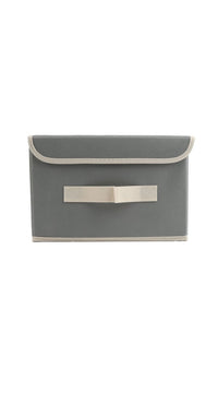 Stylish Grey Fabric Storage Box - MIDI