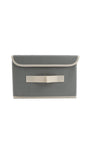 Stylish Grey Fabric Storage Box - MIDI