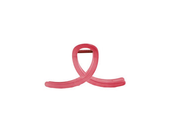 Medium Size Pink Plastic Hair Clip 1