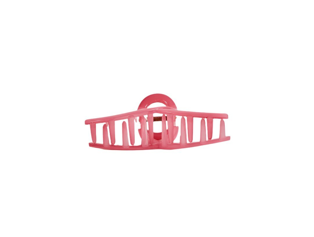 Medium Size Pink Plastic Hair Clip 2