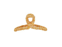 Yellow and White Striped Hair Clip 2