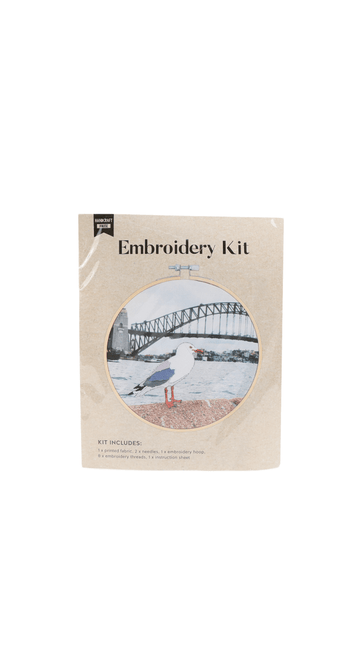 Sydney Harbour Seagull Embroidery Kit - MIDI