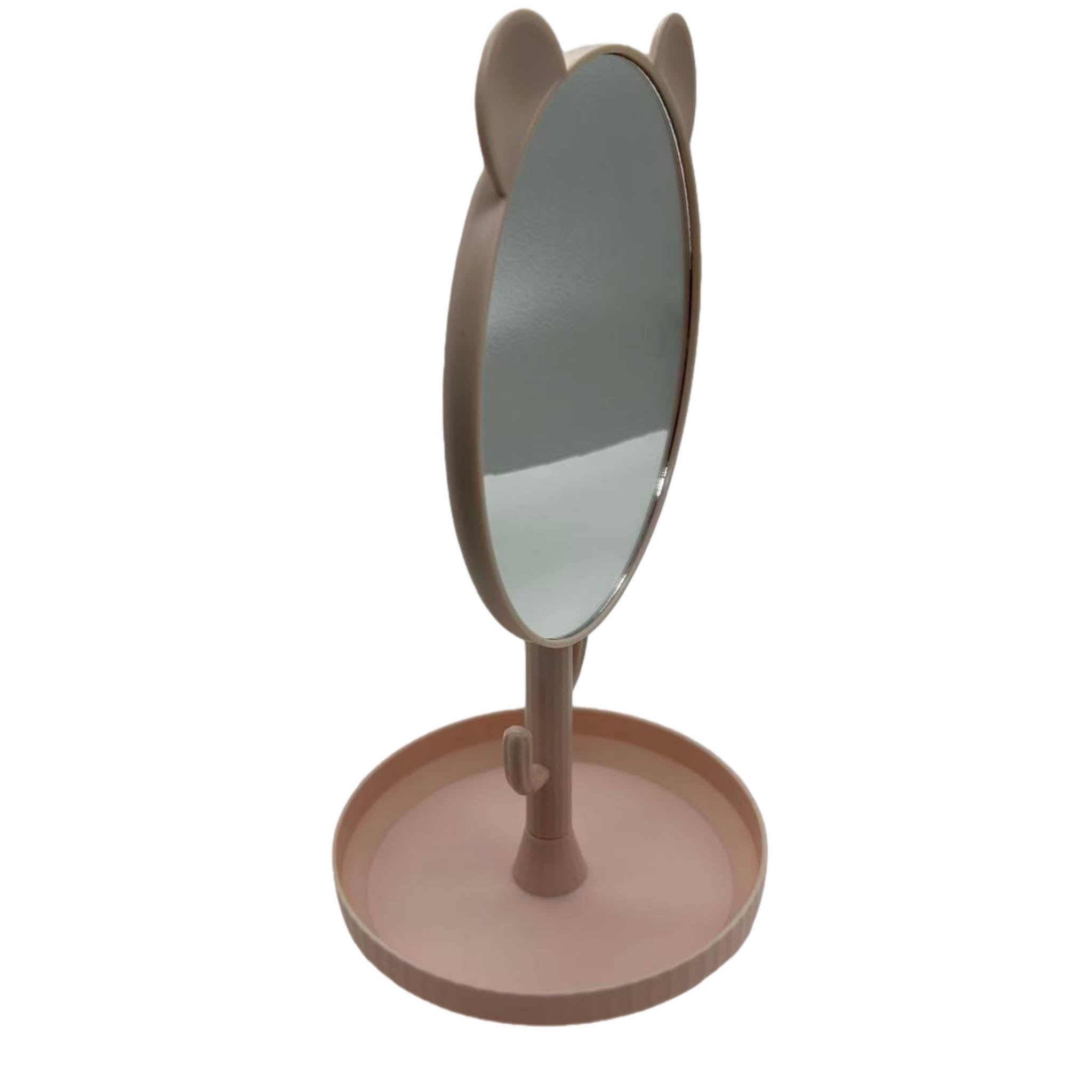 Table Mirror with Bear Design and Multi-use Hooks 4