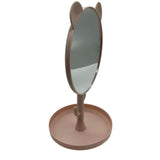 Table Mirror with Bear Design and Multi-use Hooks 4