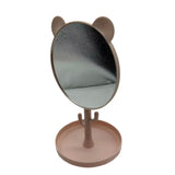 Table Mirror with Bear Design and Multi-use Hooks 3