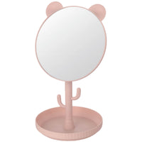 Table Mirror with Bear Design and Multi-use Hooks 1