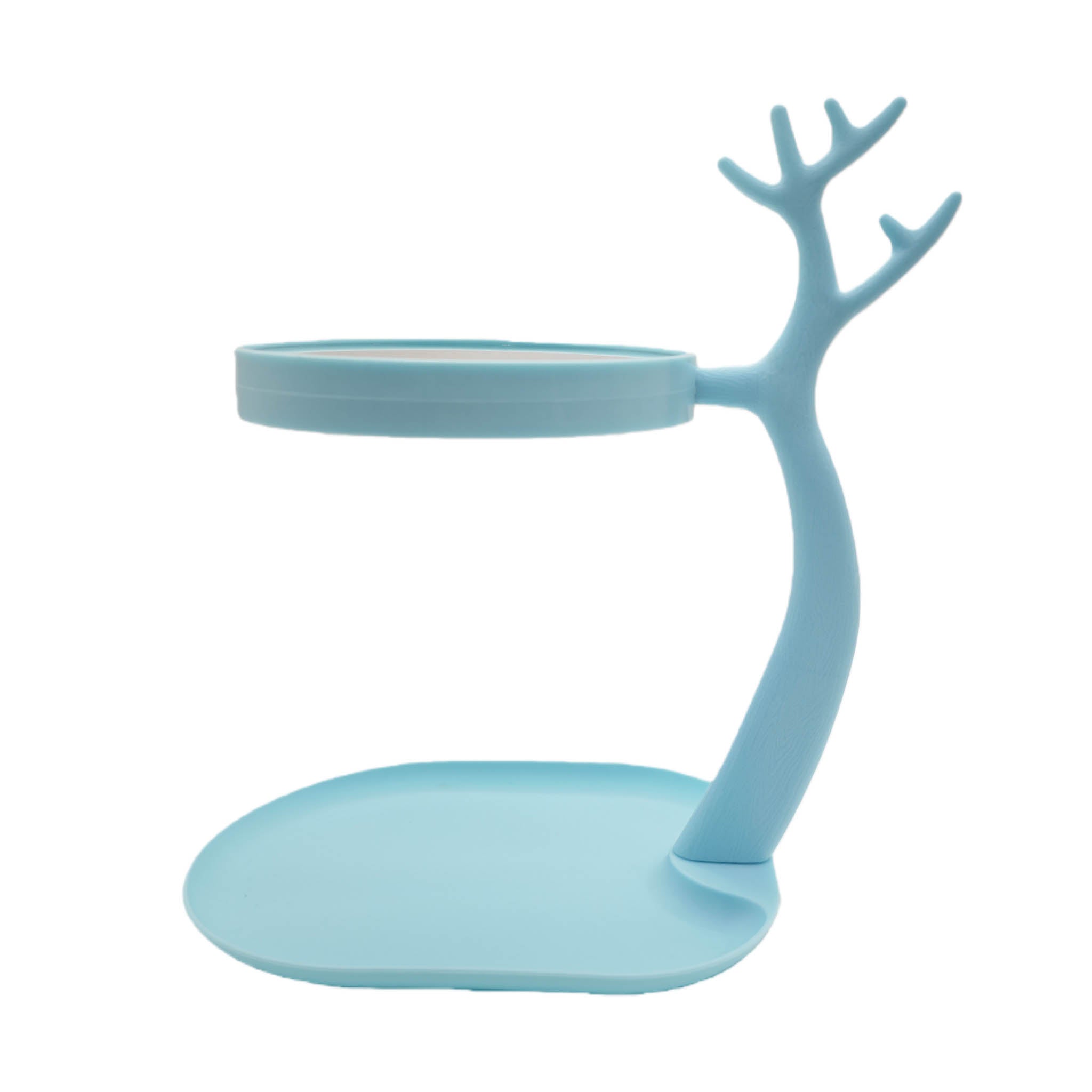 Blue Tree-Shaped Table Mirror with Tray Base 2