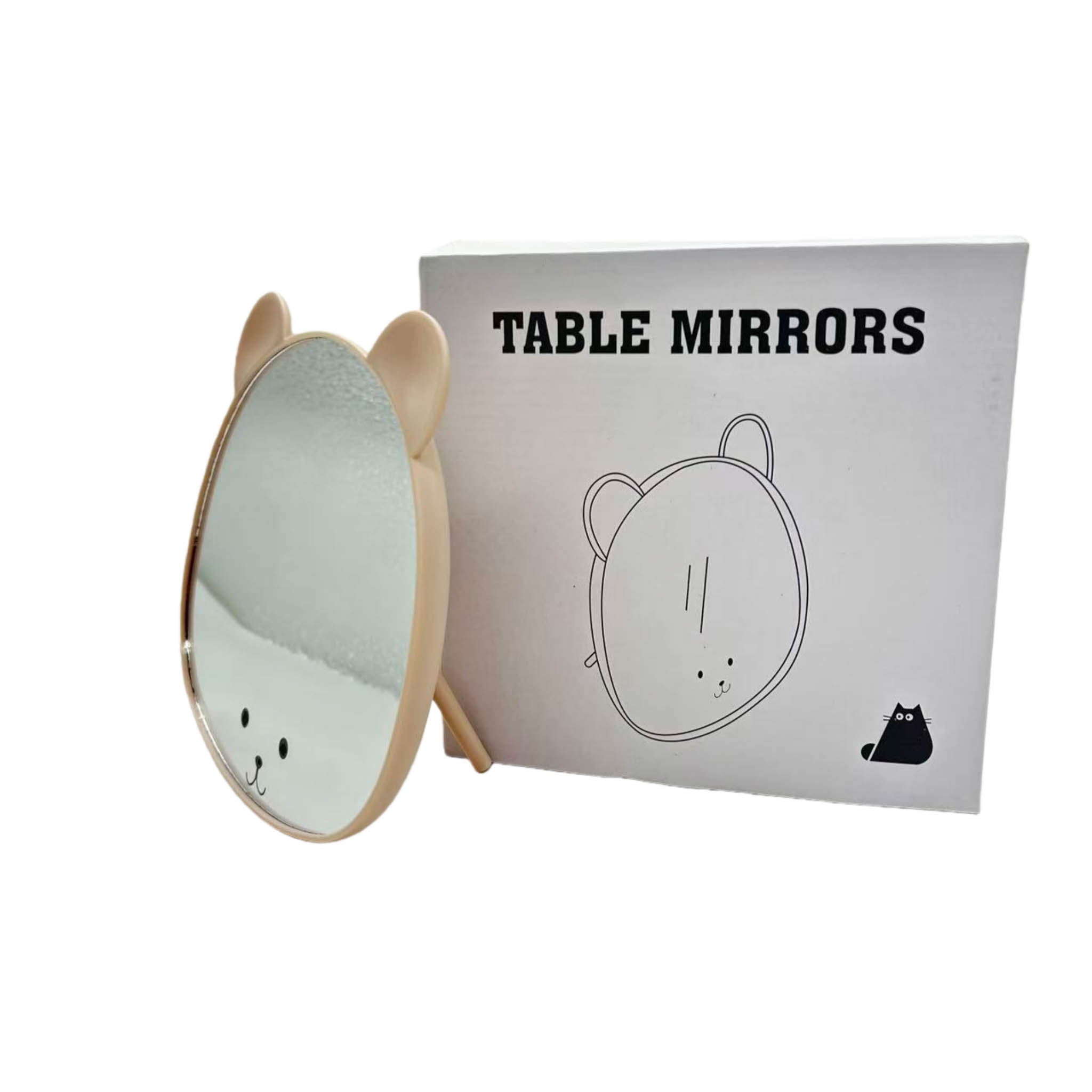 Table Mirror with Bear Ear Design 2