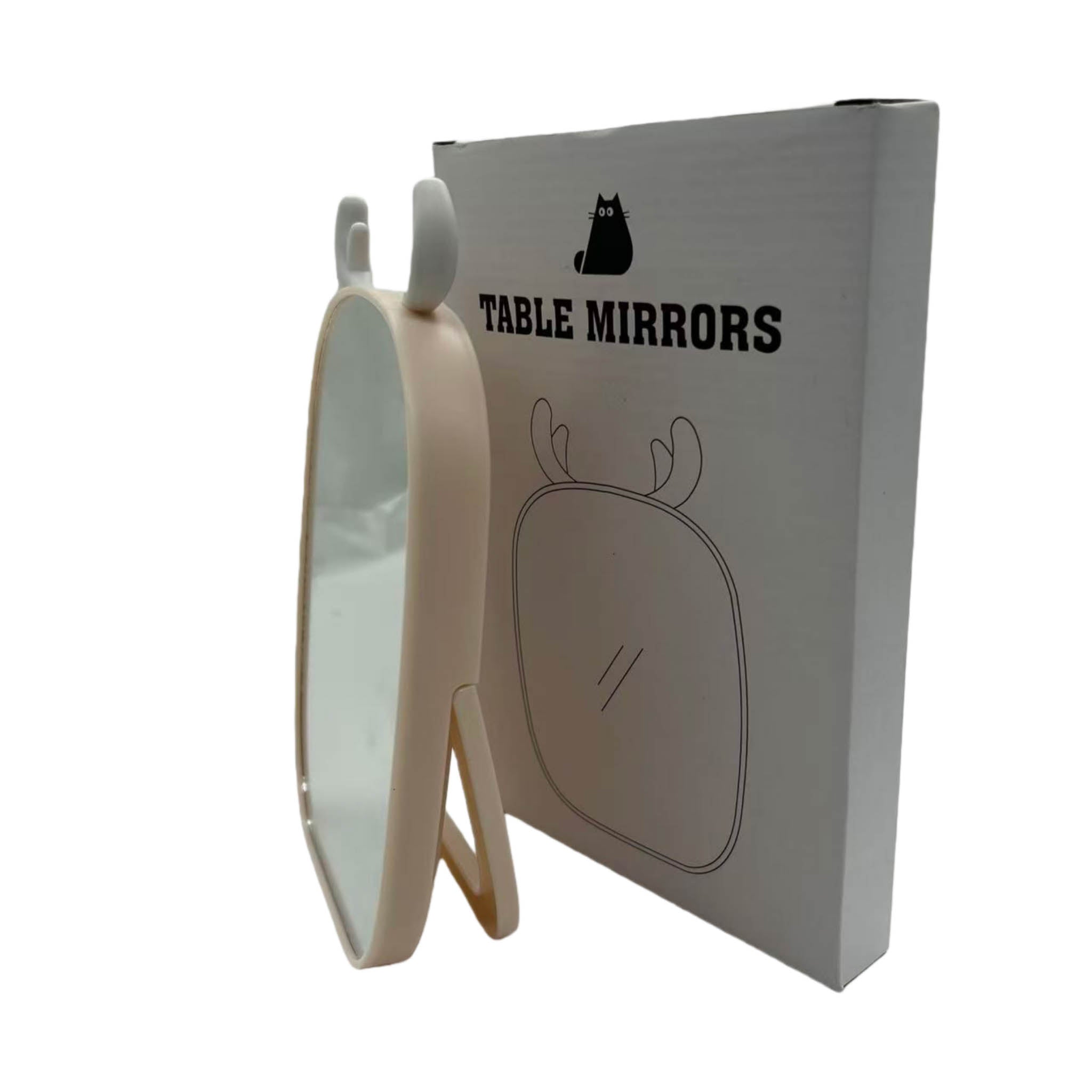 Table Mirror with Deer Horn Design 4