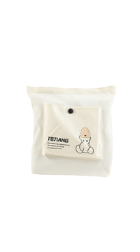 TBJIANG Cute Bear Canvas Tote Bag - MIDI