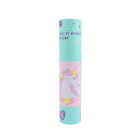 Unicorn paint-by-numbers tube with illustrated unicorn panel and product label